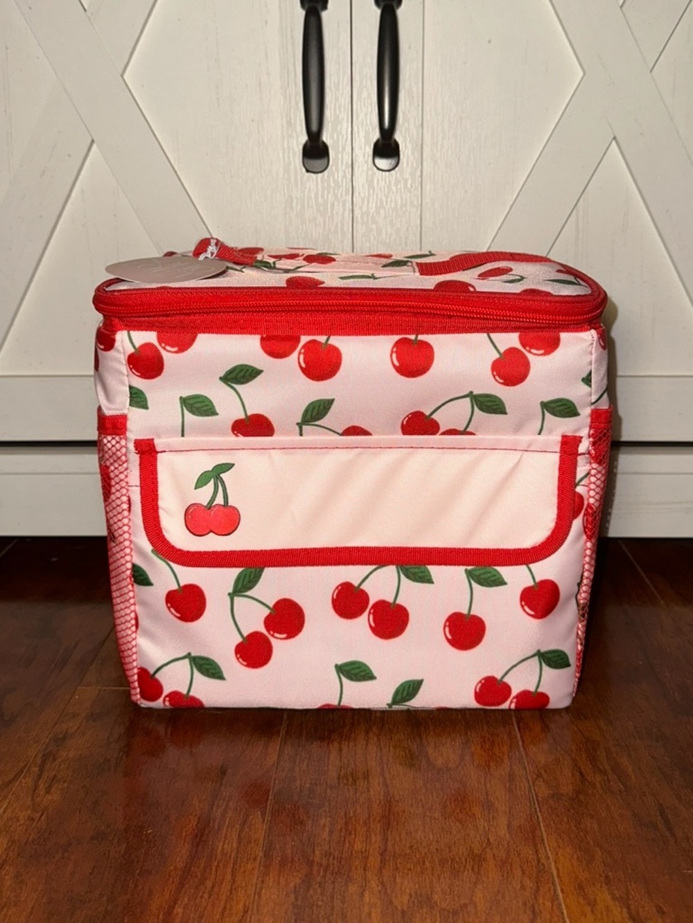 Cherry Print Insulated Lunch Bag